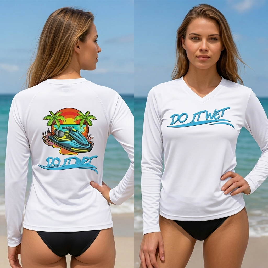 UV Women Long Sleeve V Neck Shirt