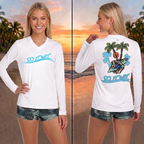 UV Women Long Sleeve V Neck Shirt